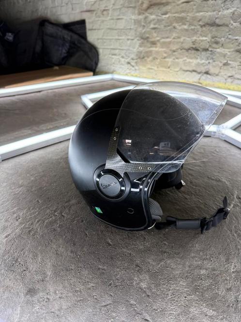 Vespa Helm – Mat Zwart | Maat L | Topstaat, Fietsen en Brommers, Brommerhelmen, Zo goed als nieuw, Ophalen of Verzenden