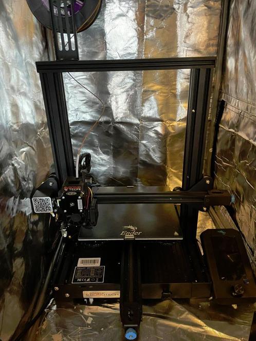 3D Printer Ender 3 V2 met upgrades, Informatique & Logiciels, 3D Imprimantes, Comme neuf, Enlèvement ou Envoi