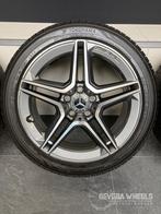 18” originele Mercedes C W205 AMG velgen winterbanden 5x112, Auto-onderdelen, Banden en Velgen, 18 inch, Gebruikt, Banden en Velgen