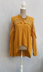Originele hoge couture T38 blouse voor elke dag, Kleding | Dames, Maat 38/40 (M), Geel, Ophalen of Verzenden, Zo goed als nieuw