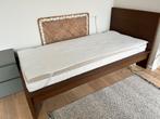 IKEA bed Malm 90x200 donkerbruin., Maison & Meubles, Chambre à coucher | Lits, 90 cm, Brun, Enlèvement, 200 cm