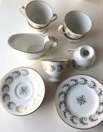 SET - Royal Crown Derby Blue Pimpernel / ref. 27, Verzenden, Gebruikt, Porselein, Kop en/of schotel