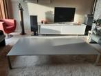 Zilvergrijze salontafel van Molteni, Huis en Inrichting, Ophalen, Gebruikt, 100 tot 150 cm, Tijdloos, modern