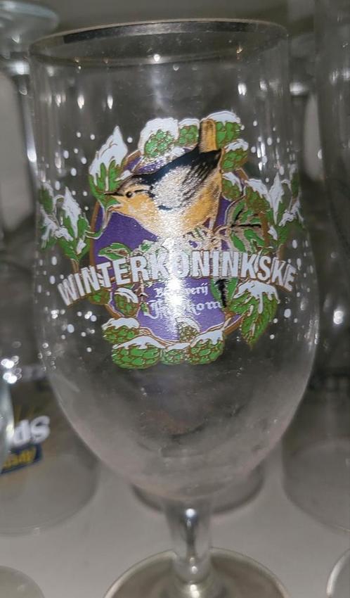 Winterkoninkske bierglas, Verzamelen, Biermerken, Zo goed als nieuw, Ophalen of Verzenden