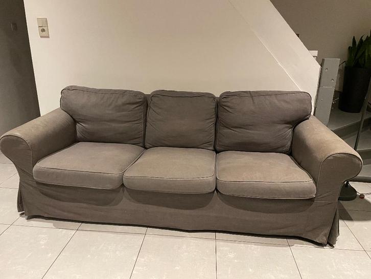 Canapé gris 3 places déhoussable ikea, Huis en Inrichting, Zetels | Zetels, Gebruikt, Rechte bank, Driepersoons, 200 tot 250 cm