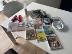 WII met spelletjes 1 controler, 1 stuur en 1 joy stick, Ophalen of Verzenden, Gebruikt, Met 1 controller, Met games