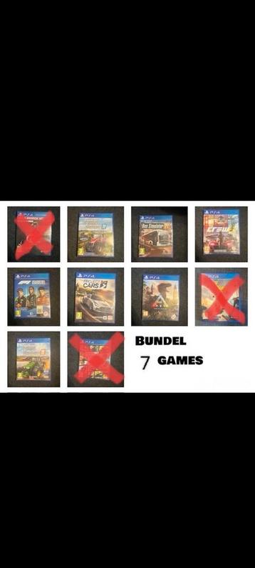 Playstation 4 games BUNDEL, Ps4 spelletjes, Gta5, The Crew 2, Enlèvement, Sport
