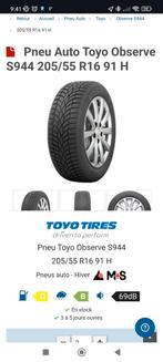 A vendre 4 pneus hiver 205/55/16 91T, Enlèvement