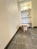 Table basse vintage en travertin, Maison & Meubles, Enlèvement, Comme neuf, Rectangulaire, Midcentury Modern