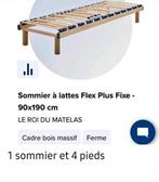 Superbe lit Roi du Matelas sur pieds démontable 90/190 neuf, Ophalen, Zo goed als nieuw