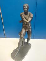 Bronzen Bokser Guss Schmake Dusseldorf, Antiek en Kunst, Ophalen