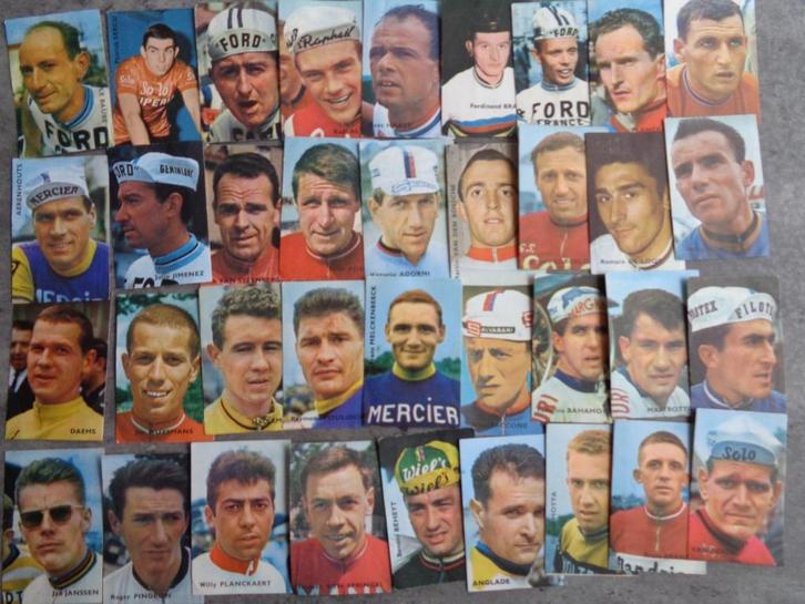 WIELRENNERS PRENTJES CHROMO's JAREN MIDDEN 60  36X, Hobby en Vrije tijd, Stickers en Plaatjes, Ophalen of Verzenden