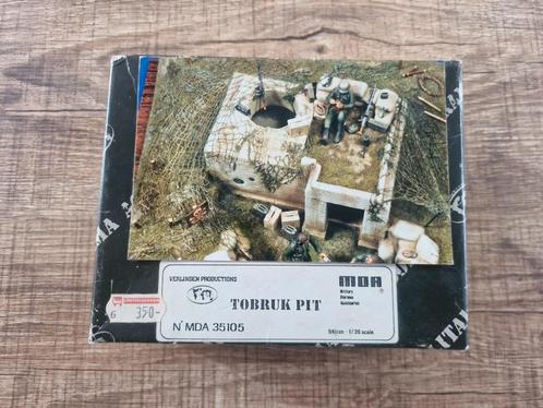Verlinden Tobruk Pit 1/35, Hobby en Vrije tijd, Modelbouw | Figuren en Diorama's, Zo goed als nieuw, Diorama, 1:35 tot 1:50, Ophalen of Verzenden