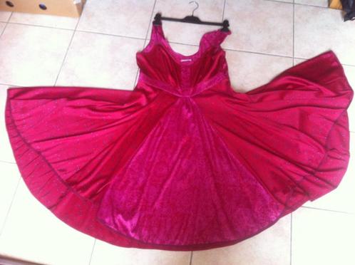 Mais il est où, le soleil, Jurk, mt 44, Kleding | Dames, Jurken, Zo goed als nieuw, Maat 42/44 (L), Roze, Onder de knie, Ophalen of Verzenden