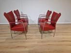 4x Bert Plantagie Rumba - Chaises de salle à manger - Rouge, Quatre, Design, Utilisé, Cuir
