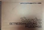 Porsche 911 turbo 1977 nieuw instructieboekje, Ophalen of Verzenden