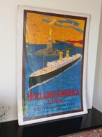 grote poster op karton geplastificeerd Holland America Line, Reclame, Ophalen of Verzenden, Zo goed als nieuw, Rechthoekig Staand
