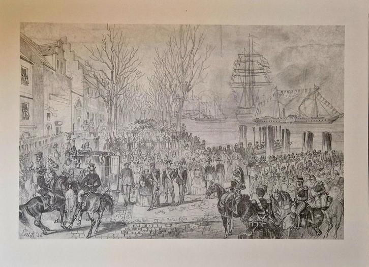 Kunstmap Victoria en Friedrich in Antwerpen - UA 1997, Verzamelen, Foto's en Prenten, Zo goed als nieuw, Prent, Overige onderwerpen