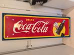 Coca-Cola – Plaque publicitaire émaillée vintage 1949, Collections, Marques & Objets publicitaires, Enlèvement, Panneau publicitaire