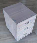 Commode 3 tiroirs FLEXA blanchi, Ophalen, Gebruikt, Commode