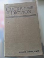 Cours de diction M Chomé librairie A Dewit 1914, Ophalen, Gelezen