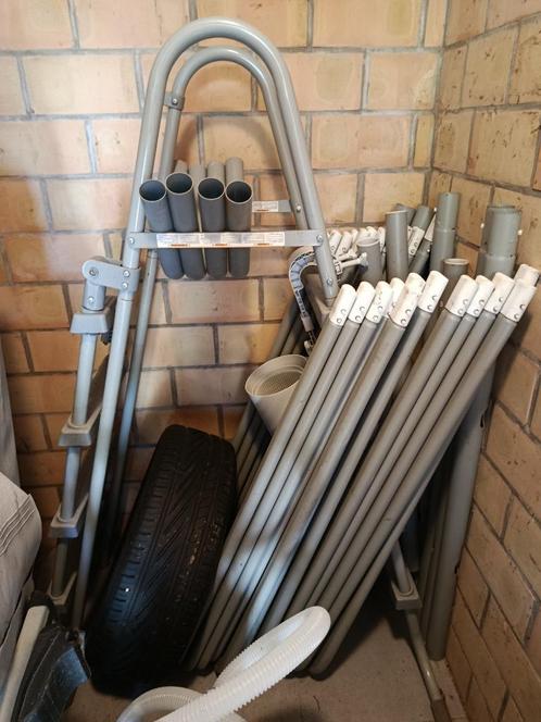 Opzetzwembad lengte 549x breedte 274x diepte122, Tuin en Terras, Zwembaden, Zo goed als nieuw, Opzetzwembad, 120 cm of meer, 400 cm of meer