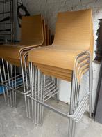 Barkrukken 4 stuks, Huis en Inrichting, Barkrukken, Ophalen, Met voetsteun, 60 tot 90 cm, Zo goed als nieuw