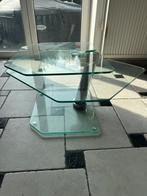 Nieuwe verwijderbare tafel van gehard glas Mailleux, Huis en Inrichting, Tafels | Salontafels, Ophalen, 100 tot 150 cm, Nieuw