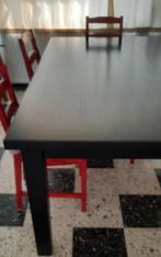 zwarte eettafel, Ophalen, Zo goed als nieuw, Grenenhout