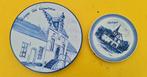 Sierborden delfts  : Wichelen gemeentehuis / huizingen, Antiek en Kunst, Ophalen of Verzenden