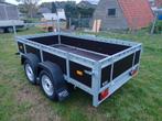 Nieuwe aanhangwagen dubbelasser 2.6m x 1.31 meter, Auto diversen, Aanhangers en Bagagewagens, Ophalen, Nieuw