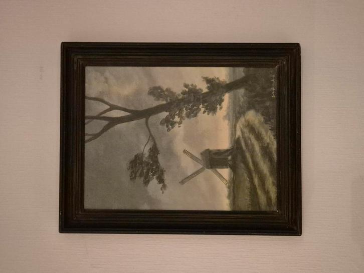 2 schilderijen G. Vanbelleghem broer van... enkel voor ruil, Antiek en Kunst, Kunst | Tekeningen en Fotografie, Ophalen