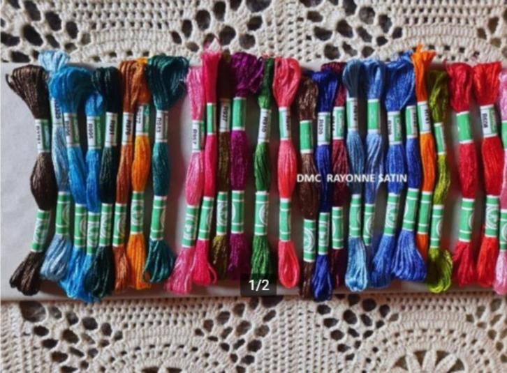 borduurgaren dmc rayonne satin, Hobby en Vrije tijd, Borduren en Borduurmachines, Nieuw, Borduurgaren of Zijde, Handborduren, Ophalen of Verzenden