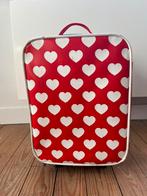Rode reiskoffer met hartjes voor kinderen, Gebruikt, Ophalen of Verzenden