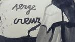 SERGE CREUZ / DECORS / ORIGINEEL WERK / 25x32cm / SIG, Antiek en Kunst, Verzenden