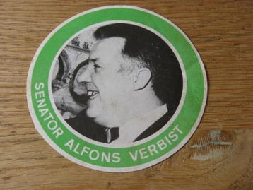 Sticker Senator Alfons Verbist Politiek 10,5 cm