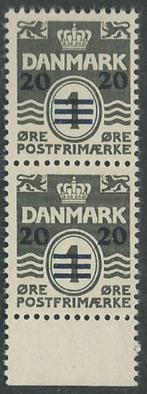 FARÖER 1940-41 20ö. op 1ö. groenzwart Cijfer, Michel: 2, Pfr, Postzegels en Munten, Postzegels | Europa | Scandinavië, Verzenden