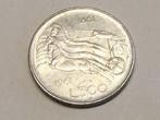 Italie 500 lire 1961 zilver, Ophalen of Verzenden, Zilver