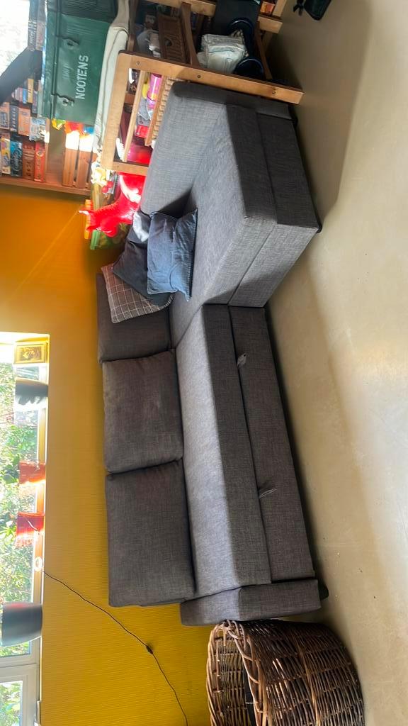 Ikea zetel, omzetbaar in bed, Huis en Inrichting, Slaapkamer | Slaapbanken, Zo goed als nieuw, Overige maten, Overige maten, Tweepersoons