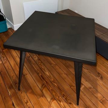 Nieuwe keukentafel metaal industriële stijl zwart