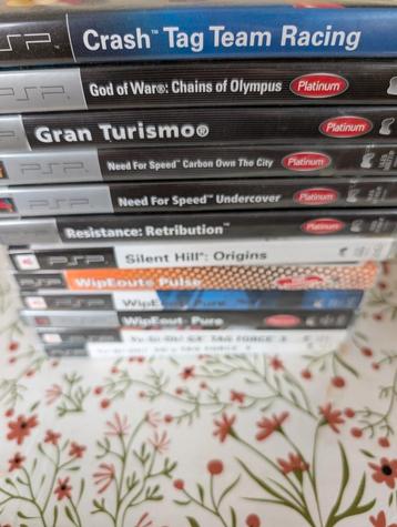Assortiment spellen voor Sony PlayStation Portable (PSP) beschikbaar voor biedingen
