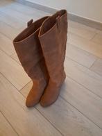Bottes compensées en daim marron — taille 38, Enlèvement ou Envoi, Porté, Bottes hautes, Trend One