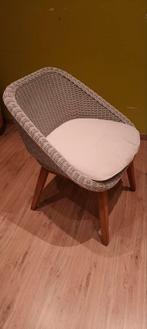 Stoelen met kussen (8x), Ophalen, Wit, Riet of Rotan, Vijf, Zes of meer stoelen