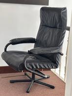Lederen zwarte bureaustoel, Huis en Inrichting, Fauteuils, Ophalen