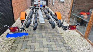 Boottrailer RVS Vanclaes, 1500 à 3000 kg, Éclairage réglable, Enlèvement, Remorque pour quillard