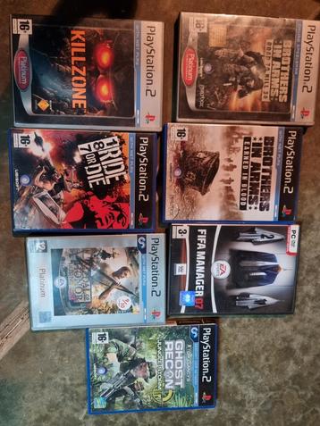 PS 2 spelletjes 4€ per stuk of 7 stuks voor 25€  disponible aux enchères