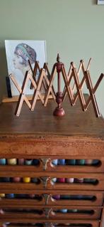 Vintage houten wolwinder - garenwinder - parapluhaspel, Ophalen of Verzenden
