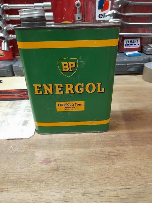 oude lege oliekan BP Energol 2-takt type hv motorfiets 2t, Verzamelen, Merken en Reclamevoorwerpen, Gebruikt, Overige typen, Verzenden