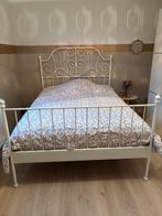 Bed 140/200 met matras, Huis en Inrichting, Slaapkamer | Bedden, Ophalen, Gebruikt, Wit, 140 cm