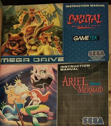 ‼️Handleidingen ‼️ Sega megadrive‼️ beschikbaar voor biedingen